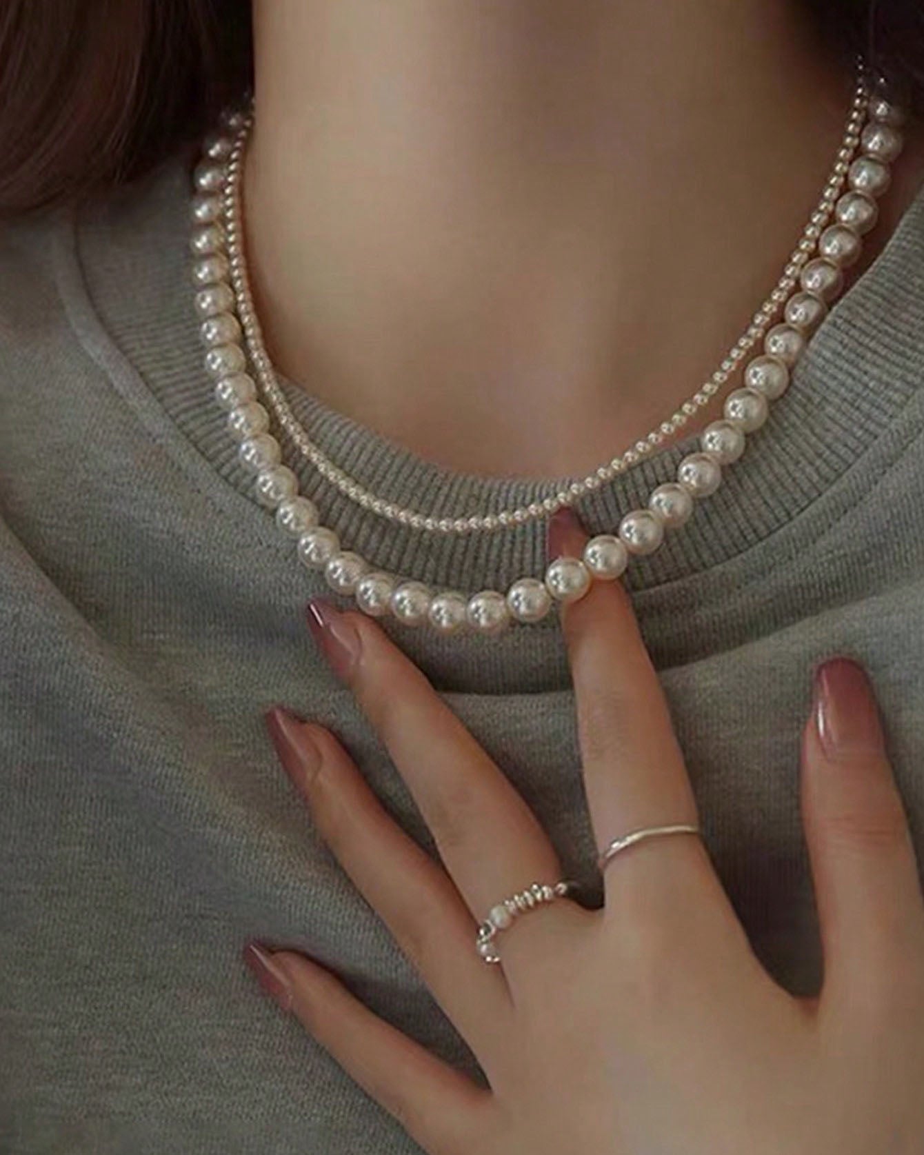 Dual Peal Necklace