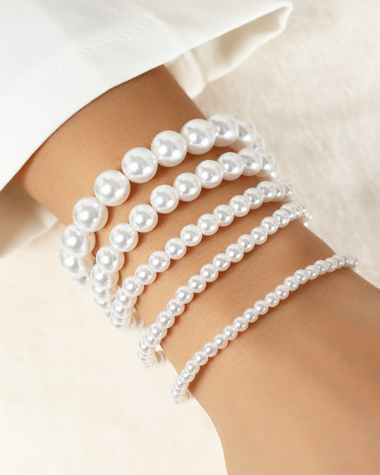 Five Multi Pearl Bracelet