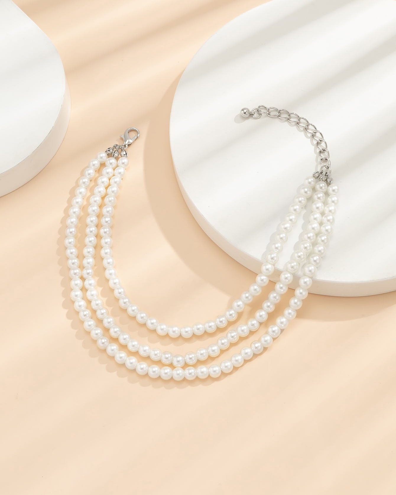 Triple Pearl Anklet