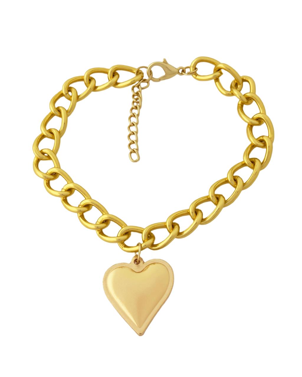 Bold Heart Anti Tarnish Bracelet
