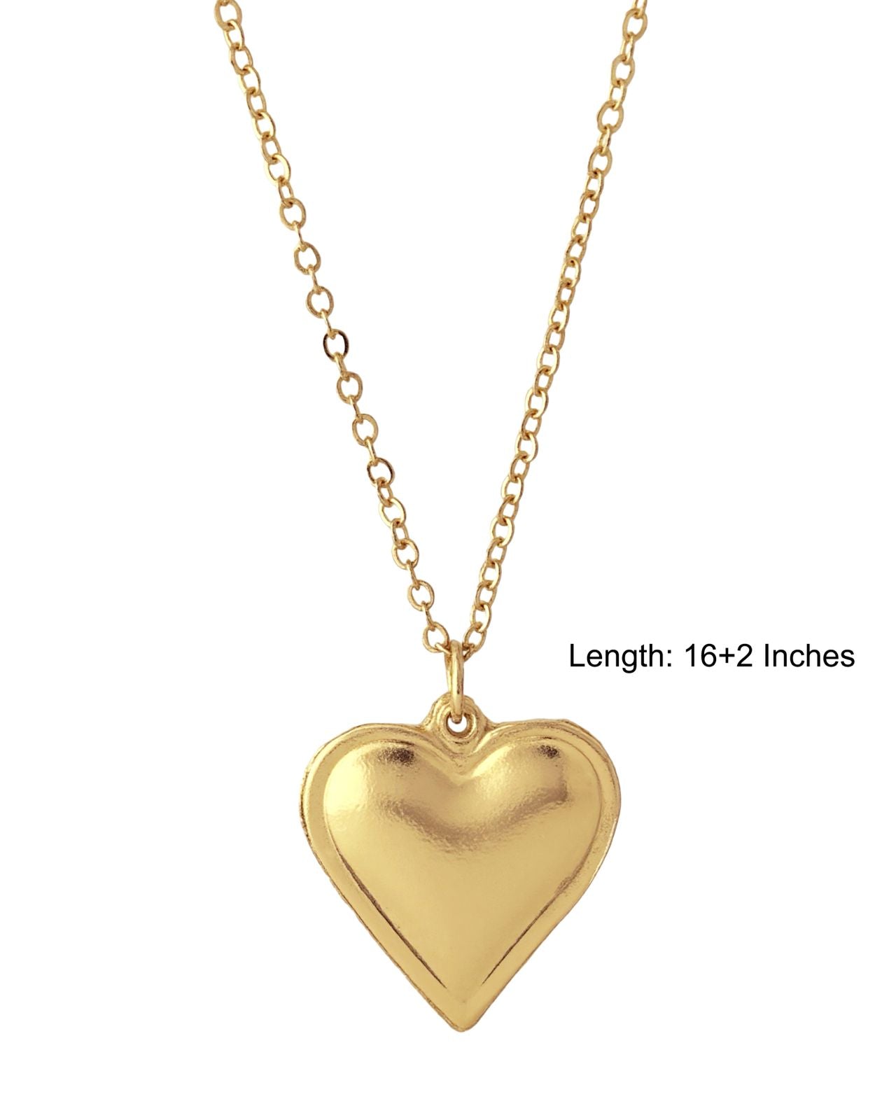 Bold Heart Chain Necklace