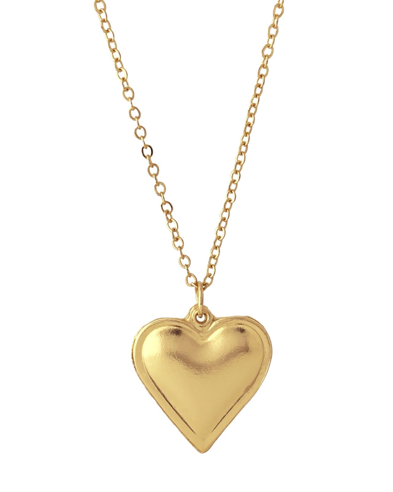 Bold Heart Chain Necklace