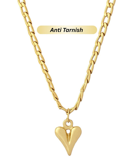Bubble Heart Anti Tarnish Chain