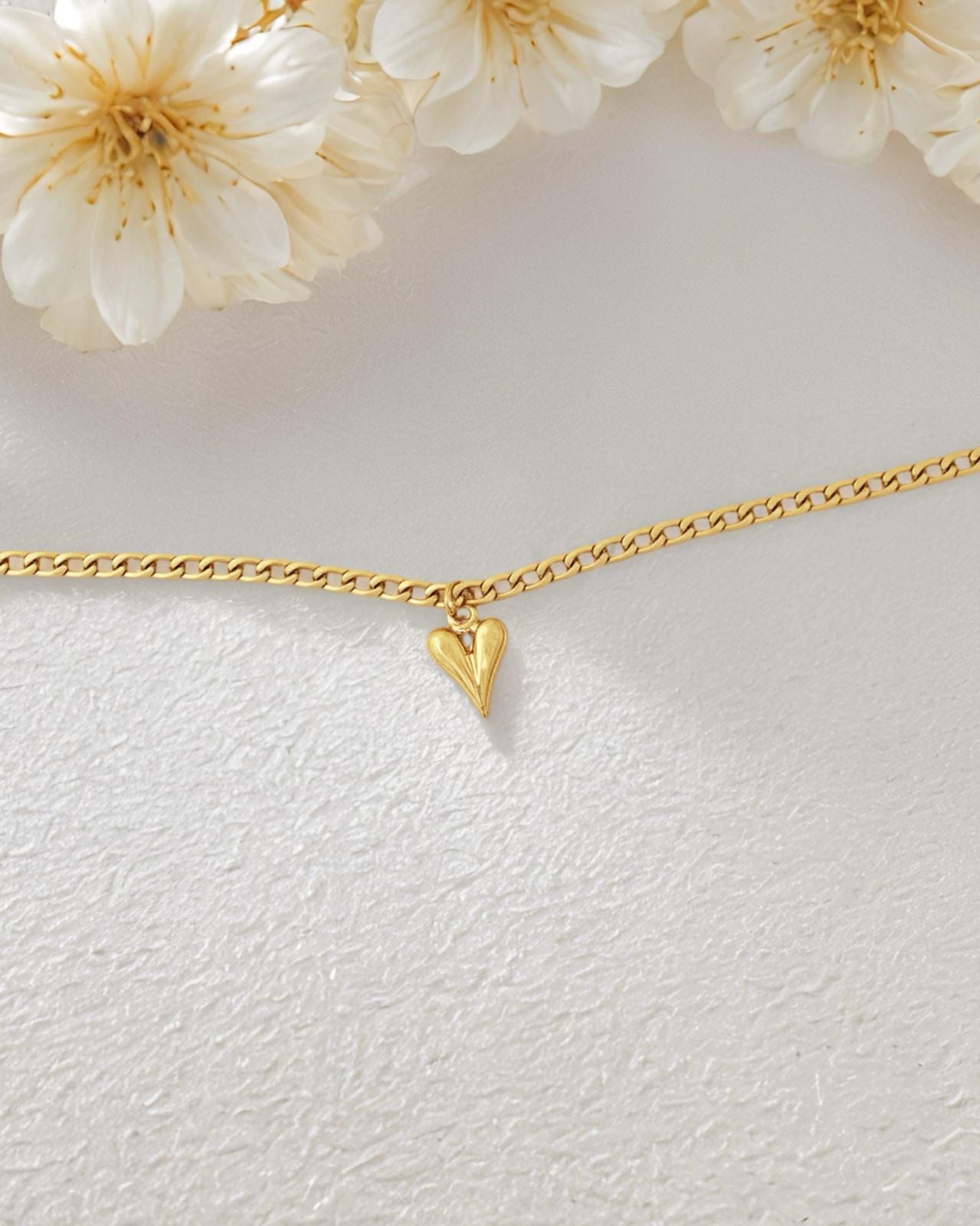 Bubble Heart Anti Tarnish Chain