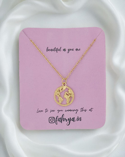 Earth Pendant Necklace