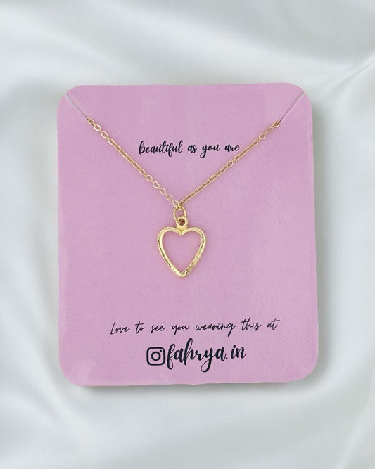 Heart Pendant Chain Necklace
