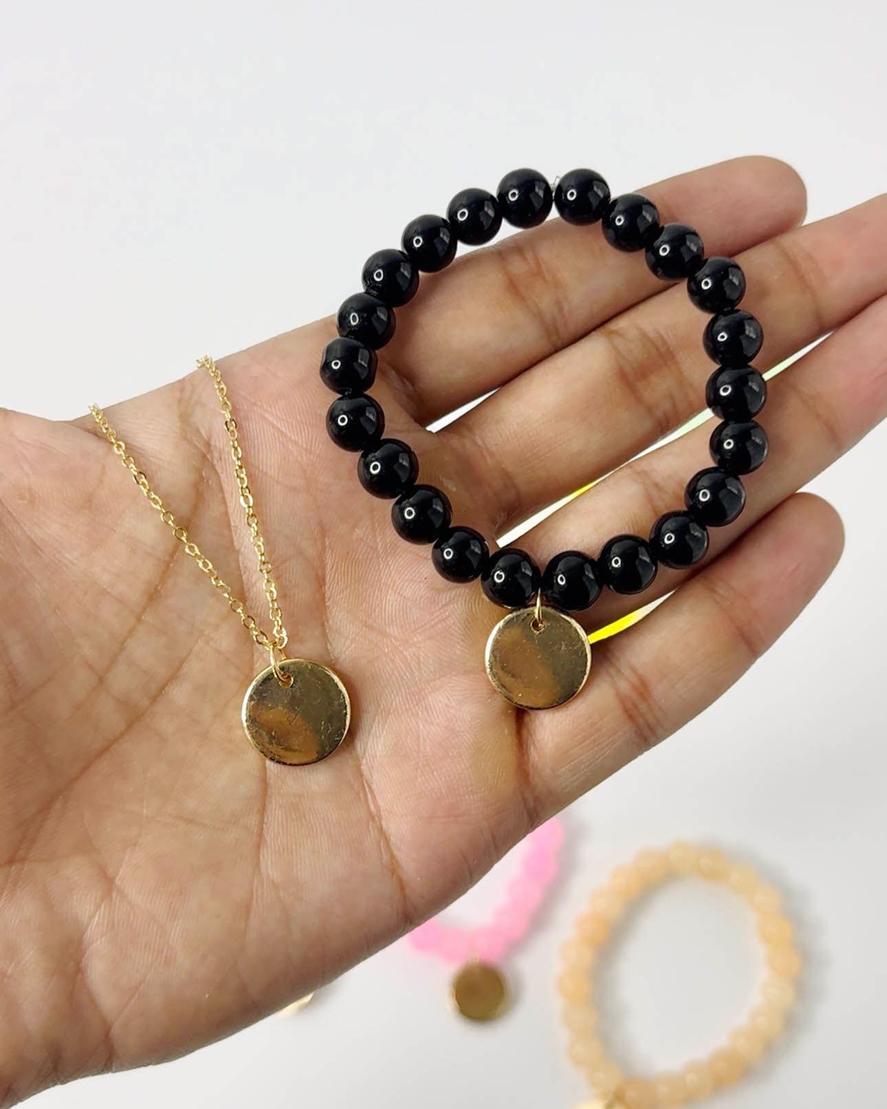 Coin Pendant Chain & Bracelet