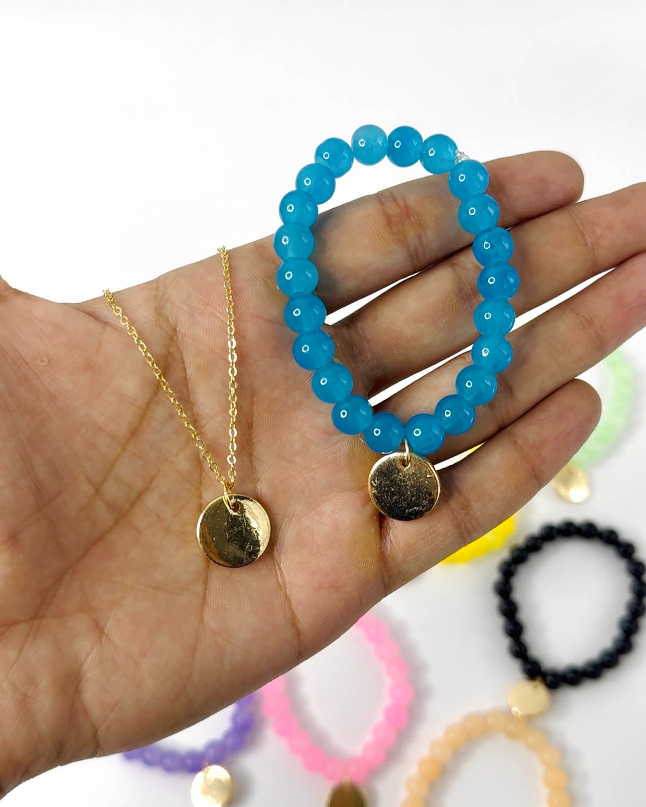 Coin Pendant Chain & Bracelet