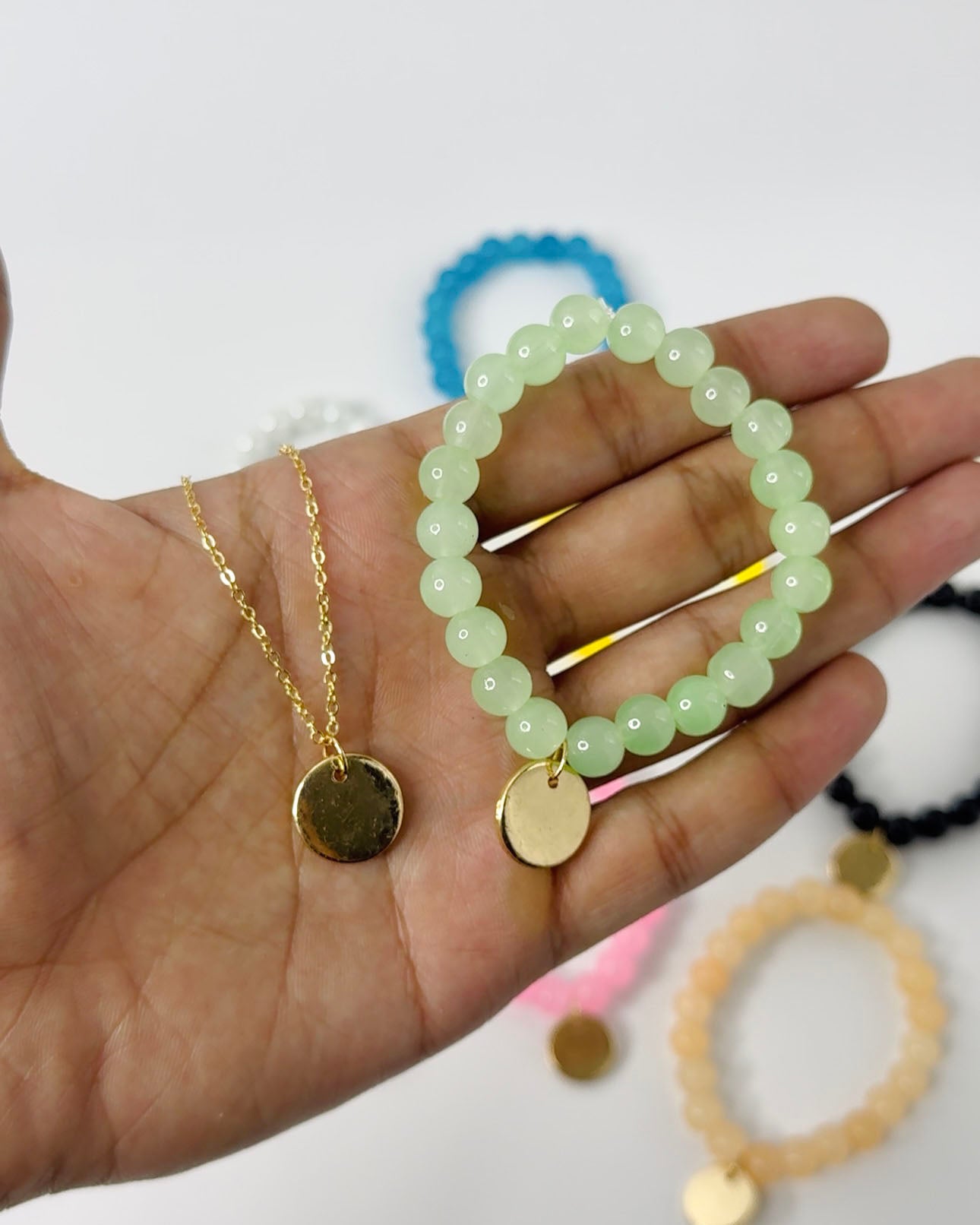 Coin Pendant Chain & Bracelet