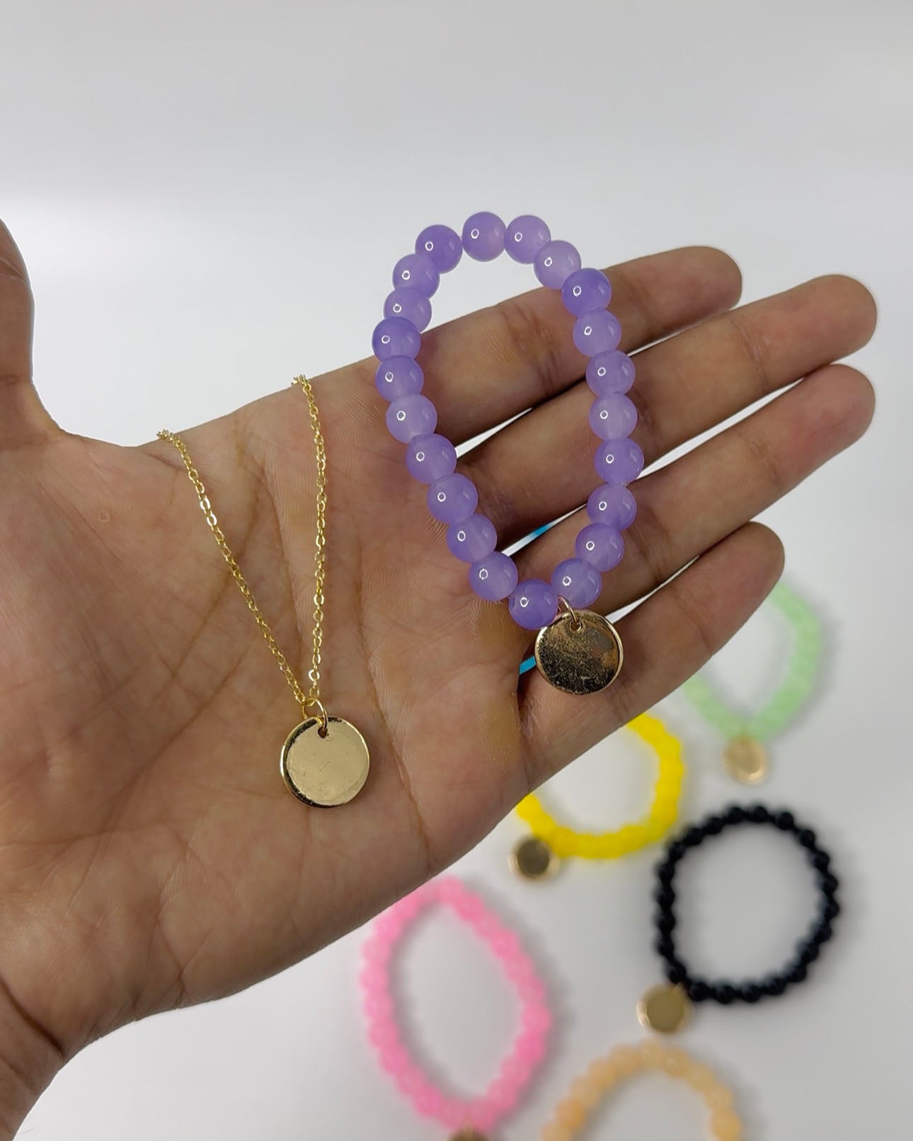 Coin Pendant Chain & Bracelet