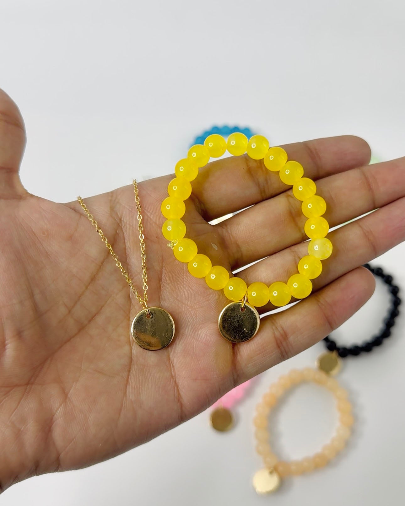 Coin Pendant Chain & Bracelet