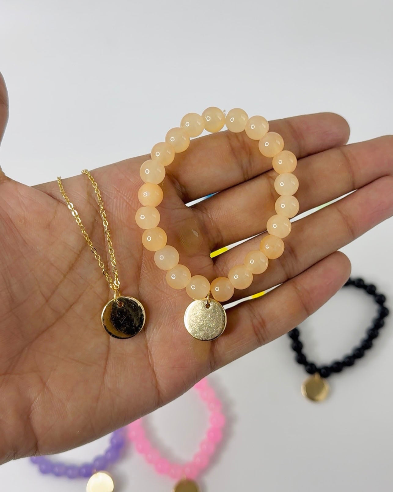 Coin Pendant Chain & Bracelet