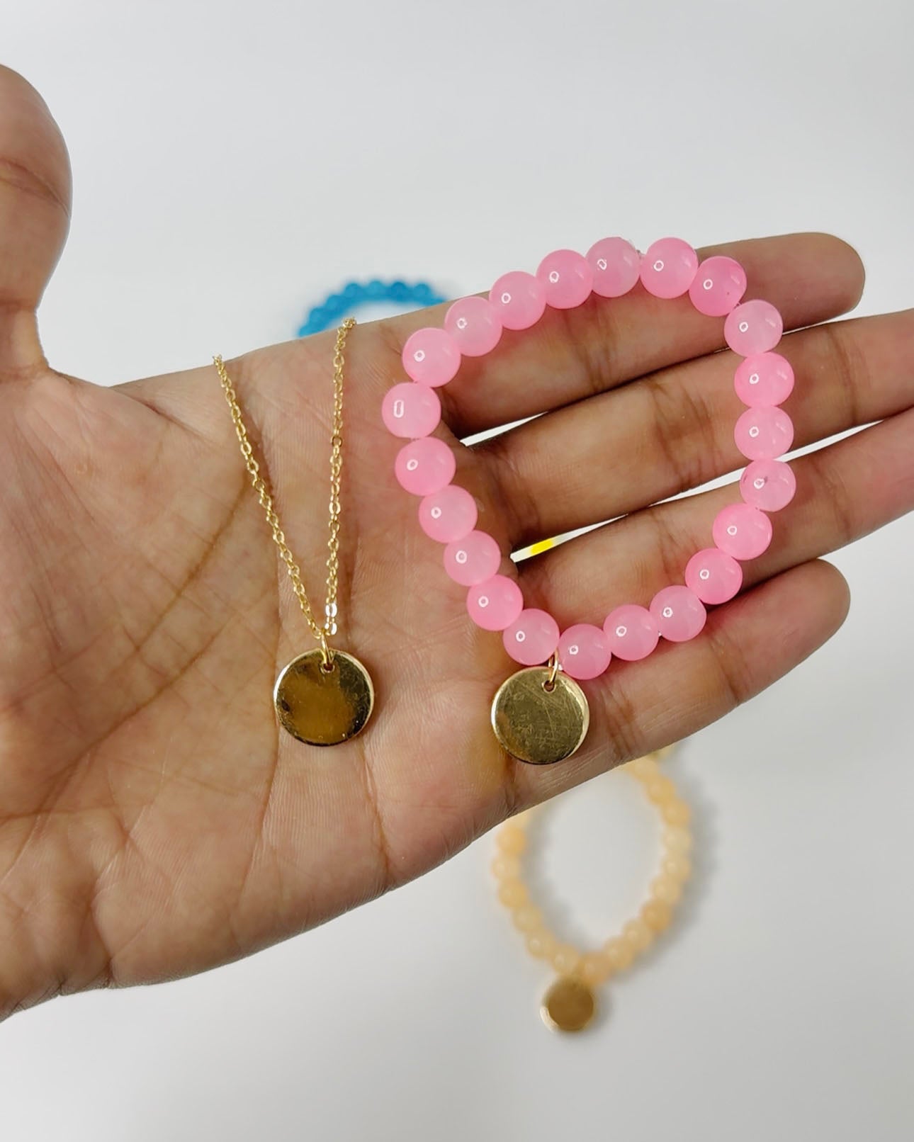 Coin Pendant Chain & Bracelet