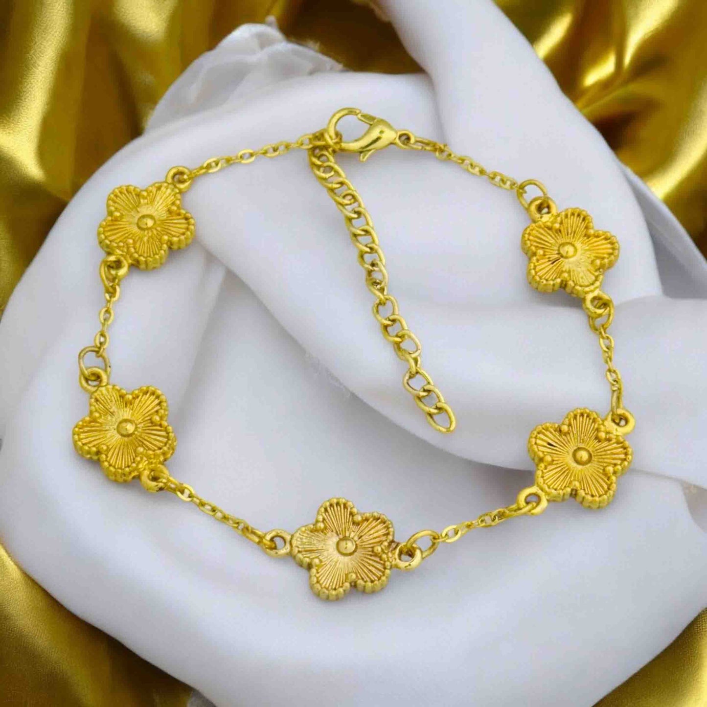 Gold Floral Bracelet