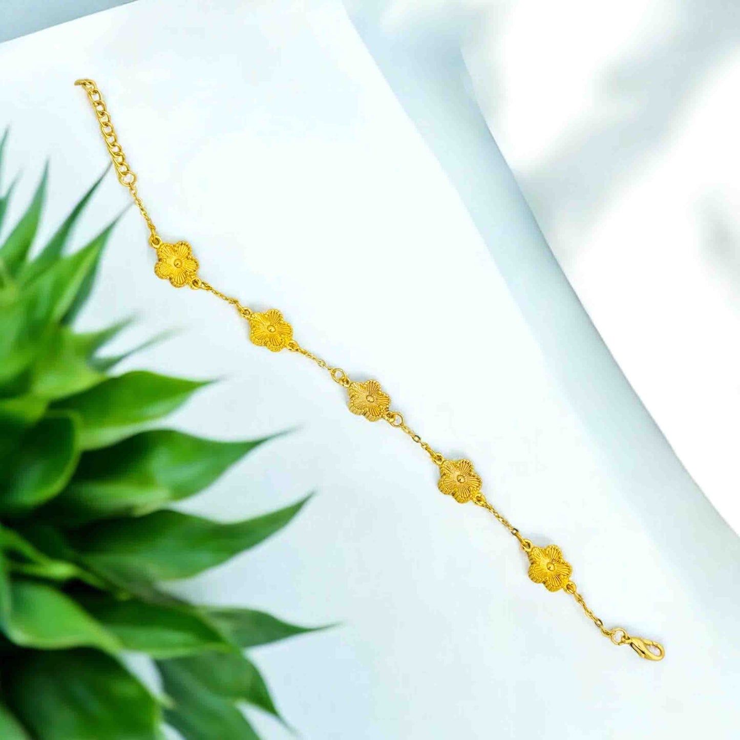 Gold Floral Bracelet