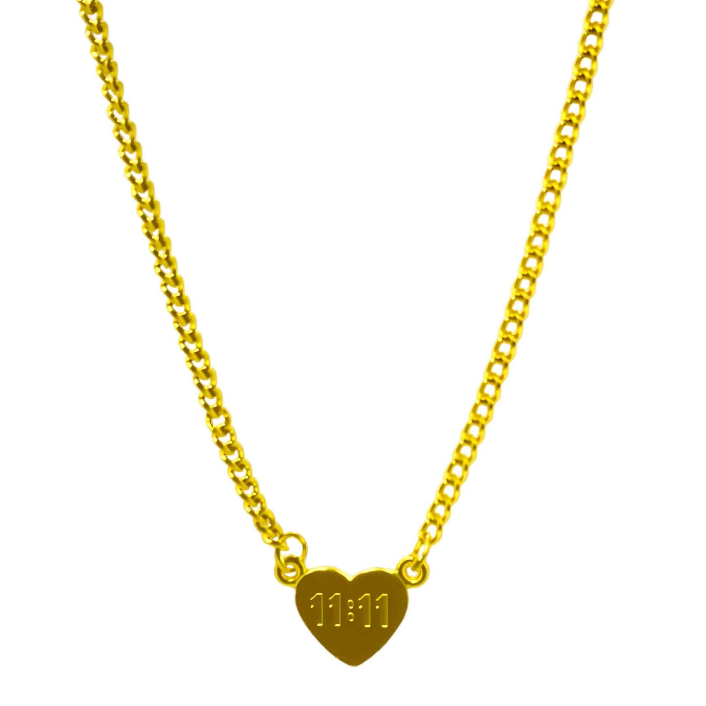 11:11 Heart Chain Necklace