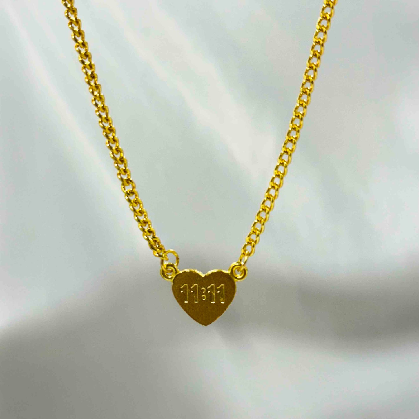 11:11 Heart Chain Necklace
