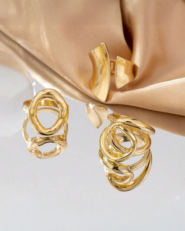 3 Stackable Finger Rings