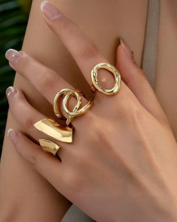 3 Stackable Finger Rings