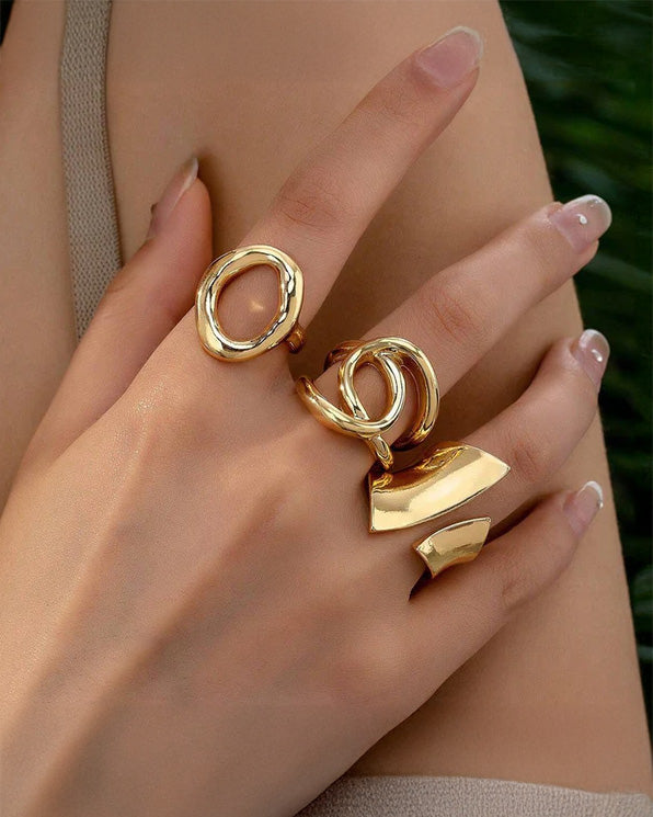 3 Stackable Finger Rings
