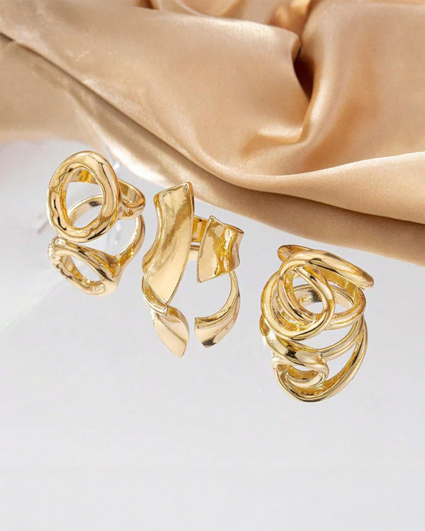 3 Stackable Finger Rings