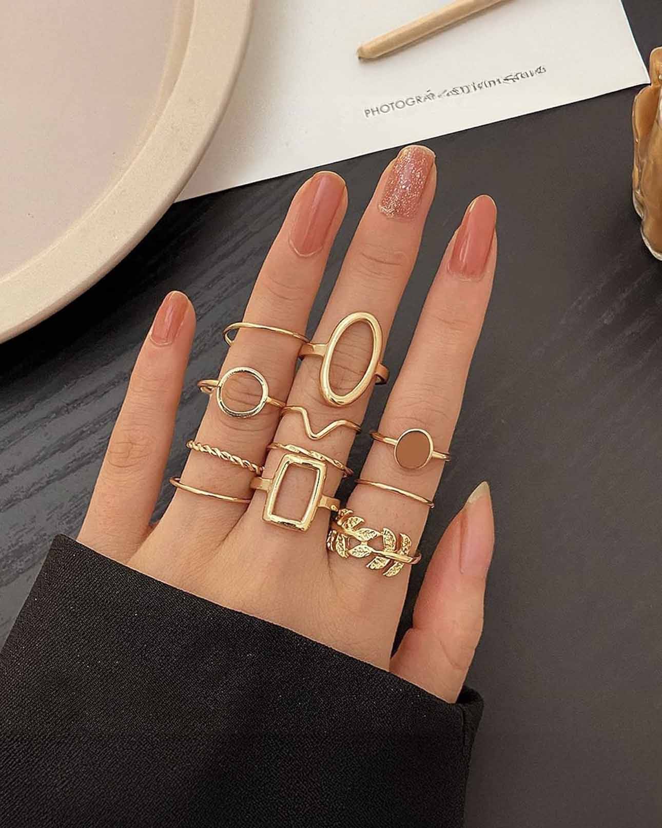 11 Stackable Finger Rings
