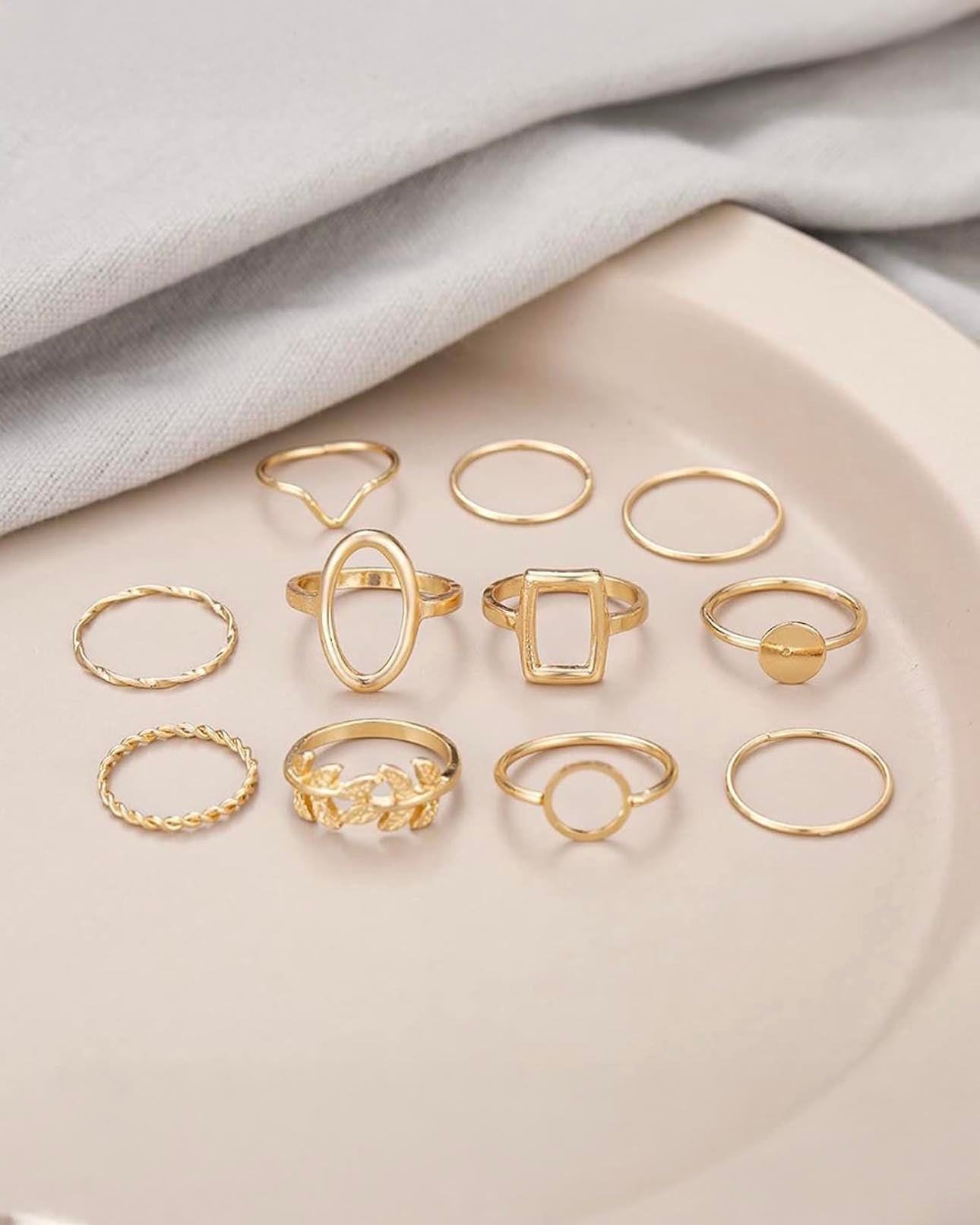 11 Stackable Finger Rings