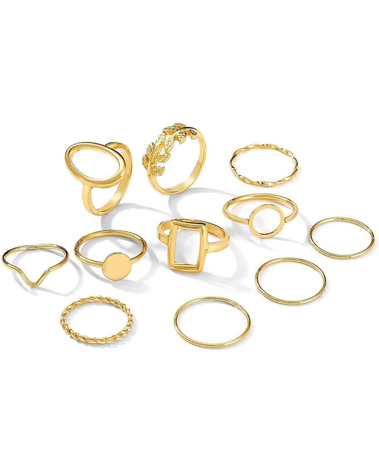 11 Stackable Finger Rings