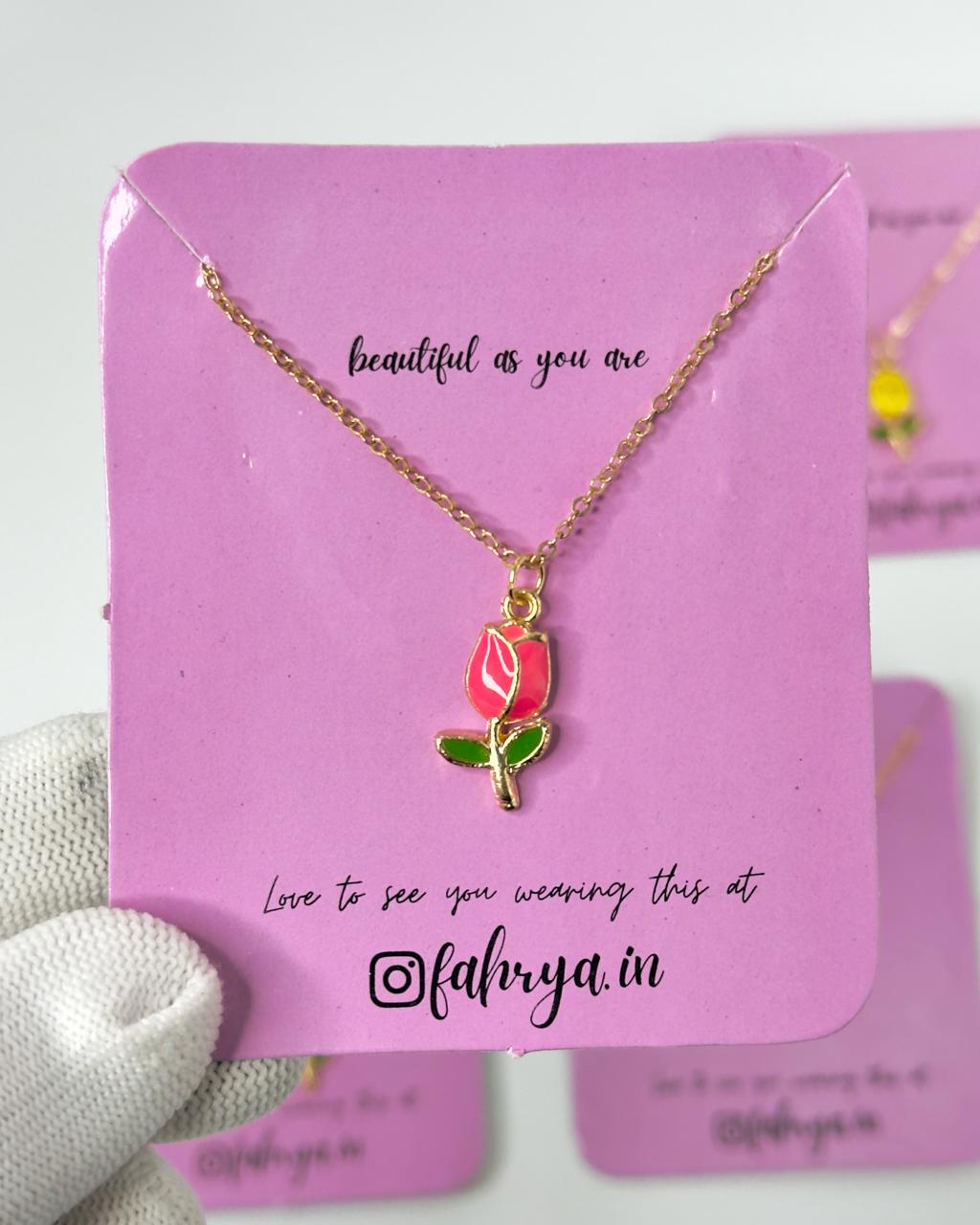 Flower Pendant Necklace