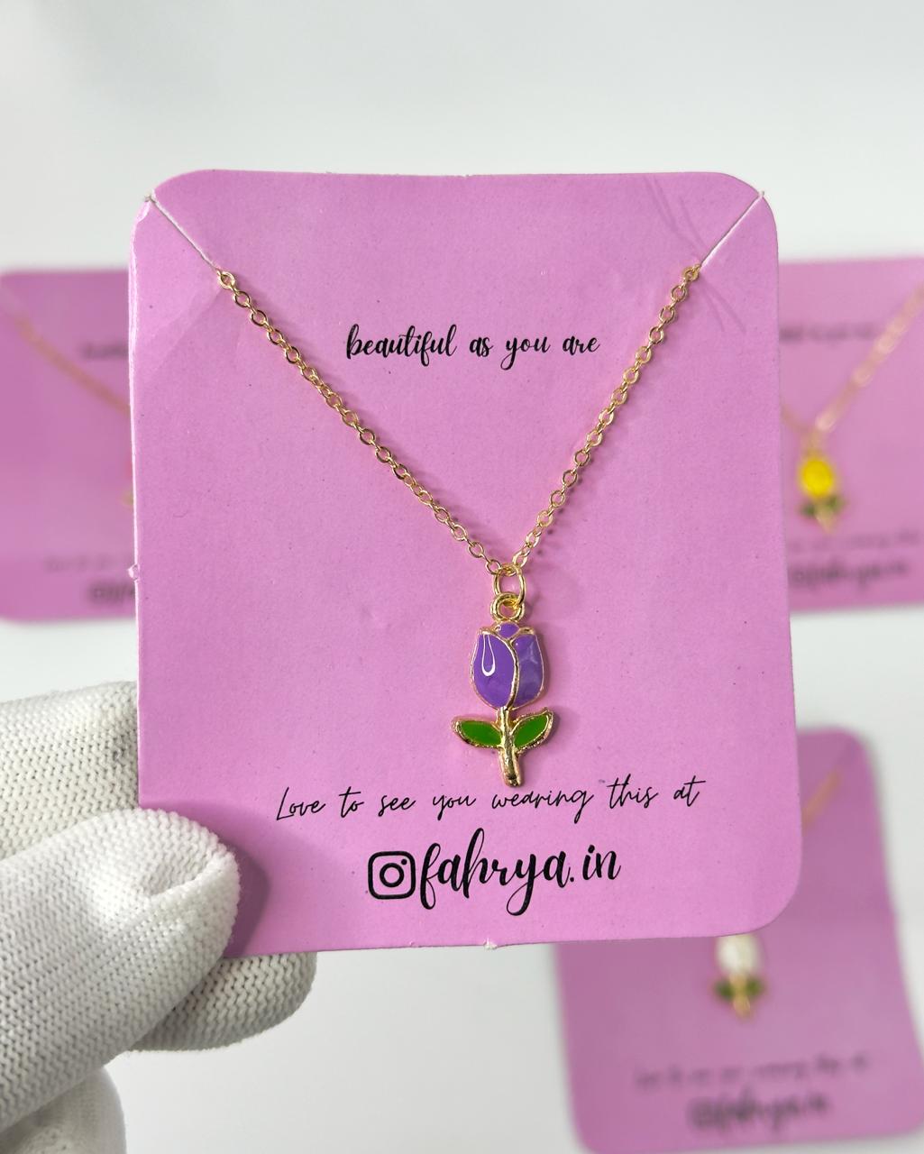 Flower Pendant Necklace