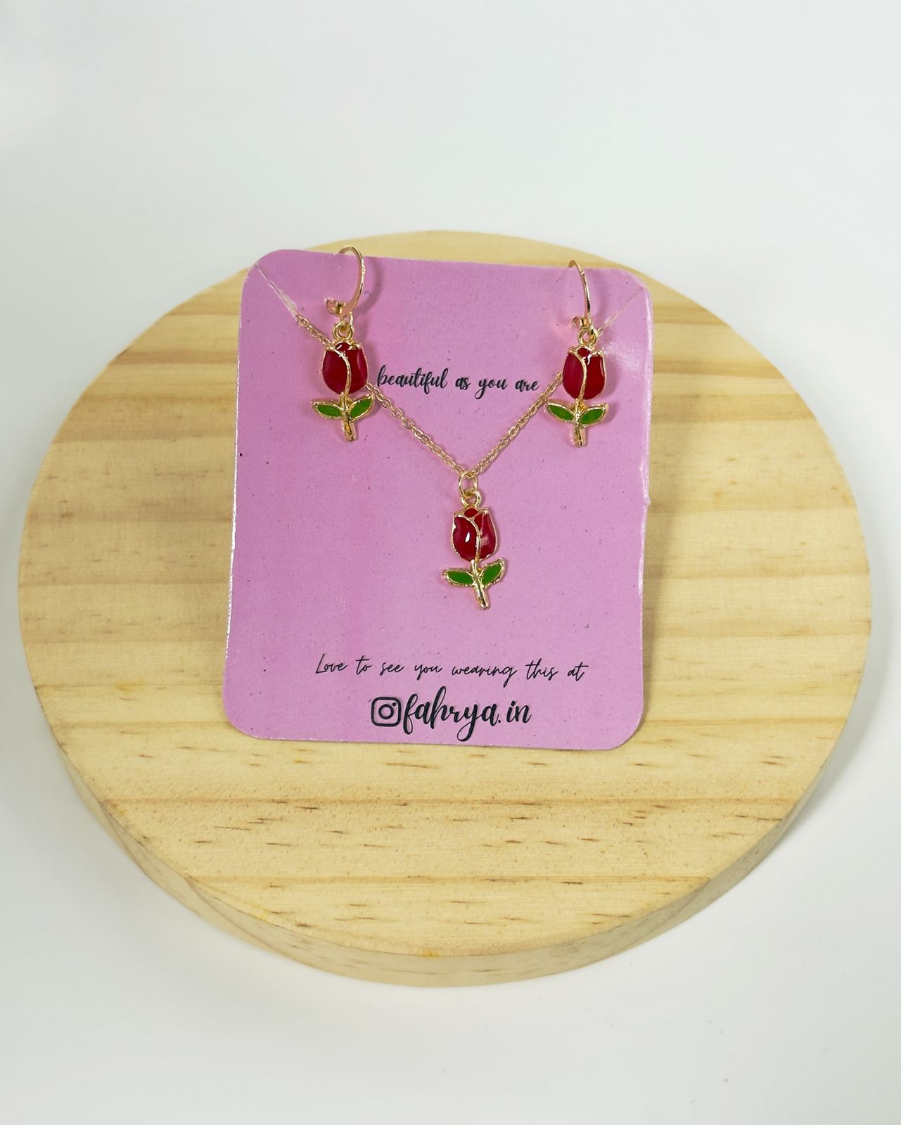 Flower Pendant Set