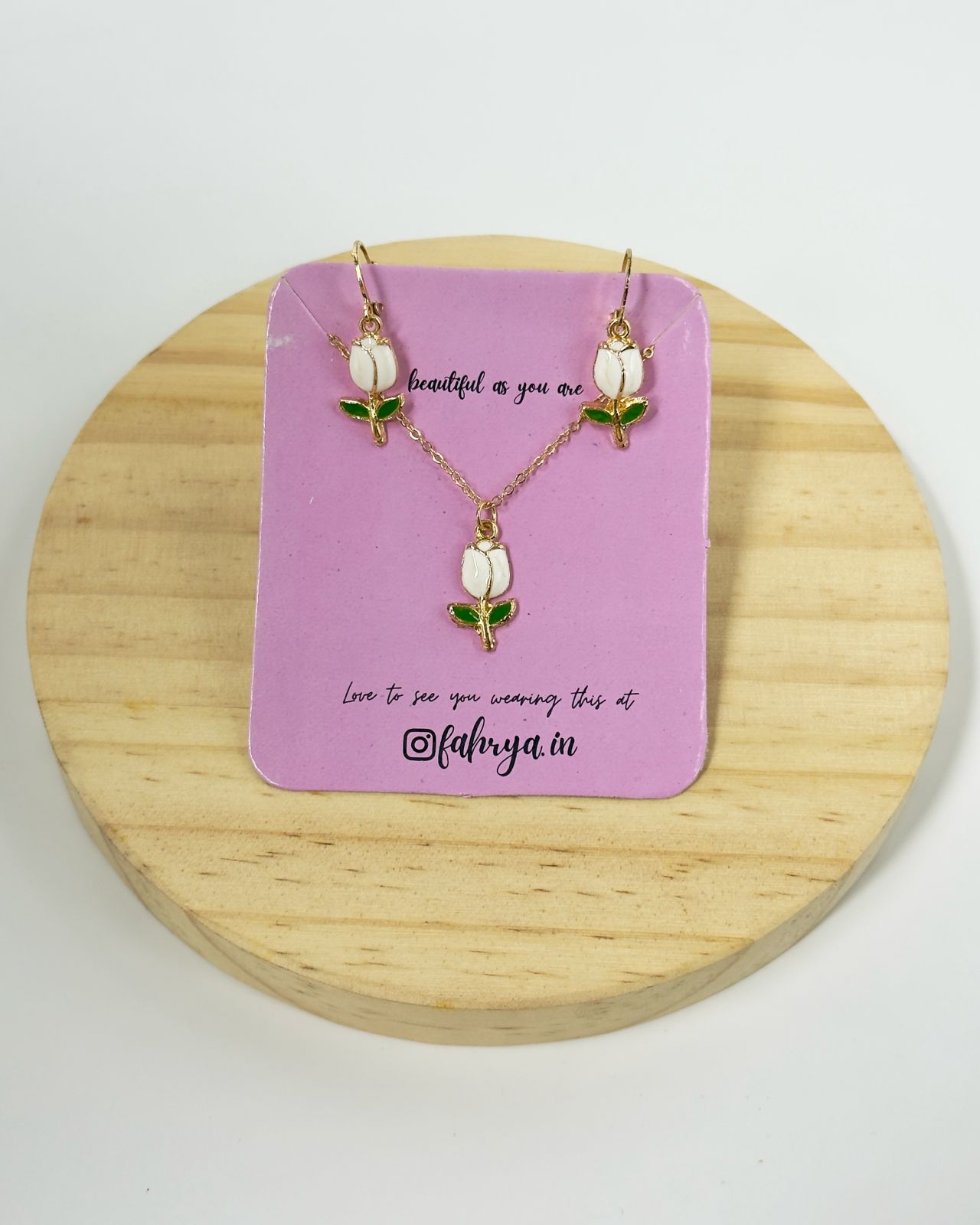 Flower Pendant Set