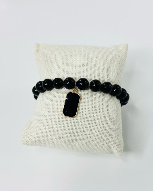 Bloc Charm Pearl Bracelet