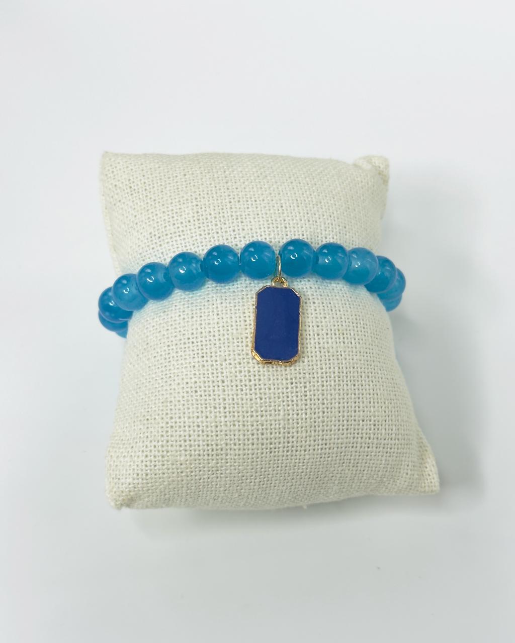 Bloc Charm Pearl Bracelet