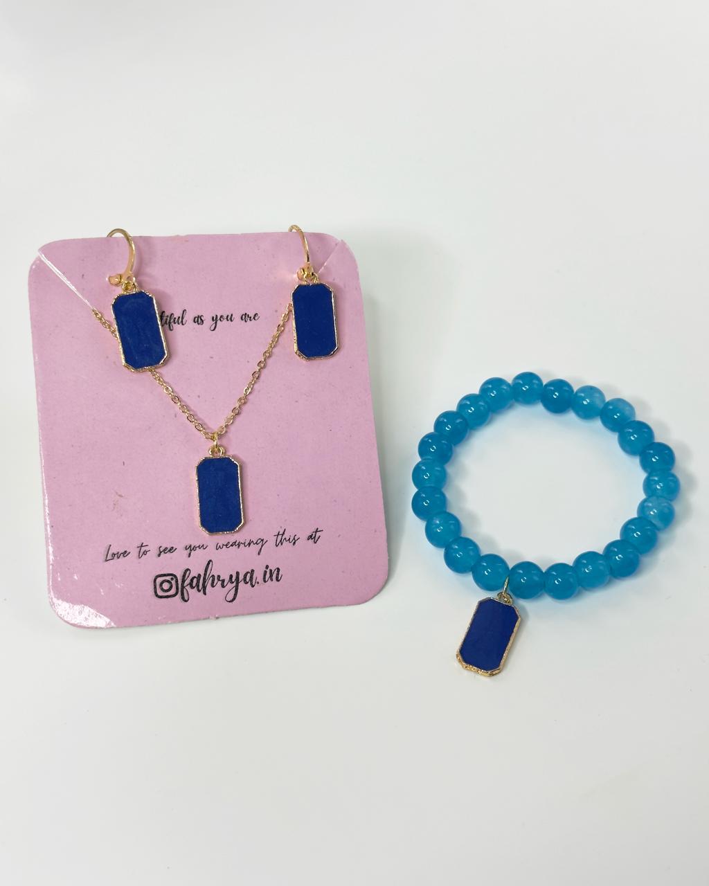 Bloc Pendnat Set & Bracelet