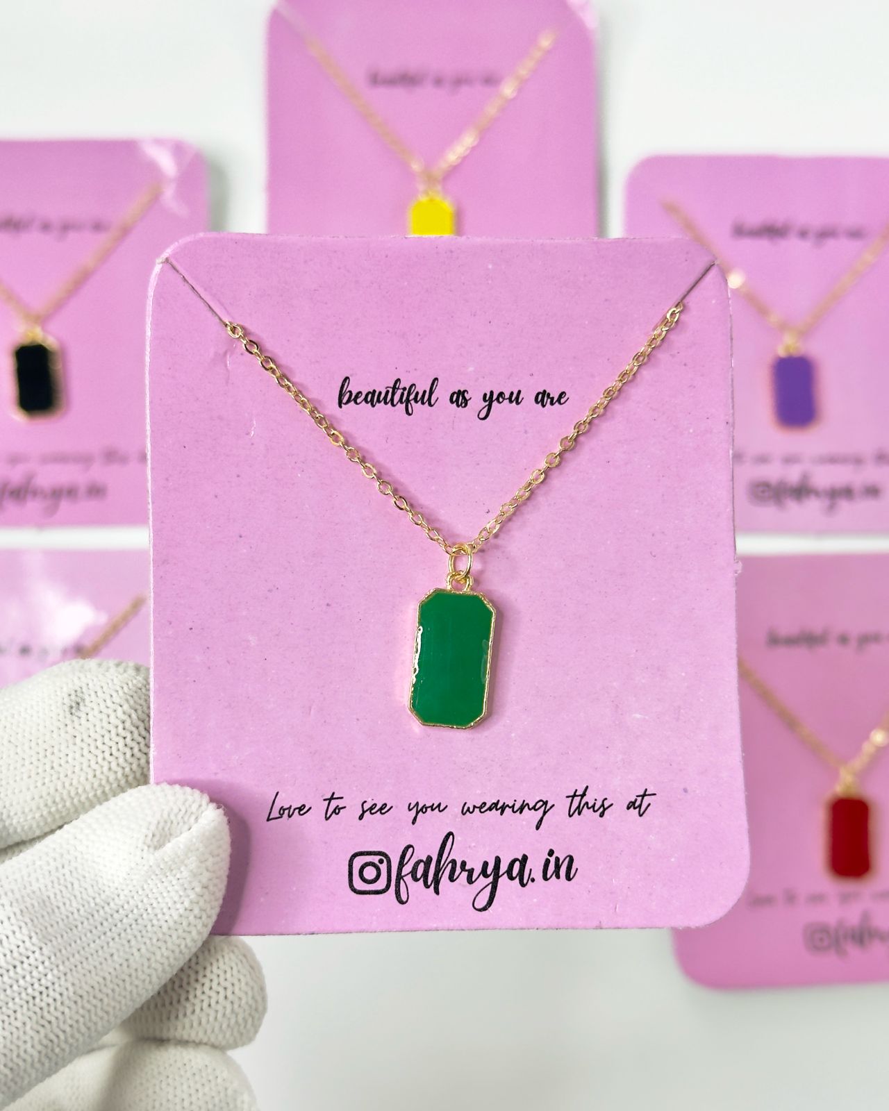 Bloc Pendant Necklace