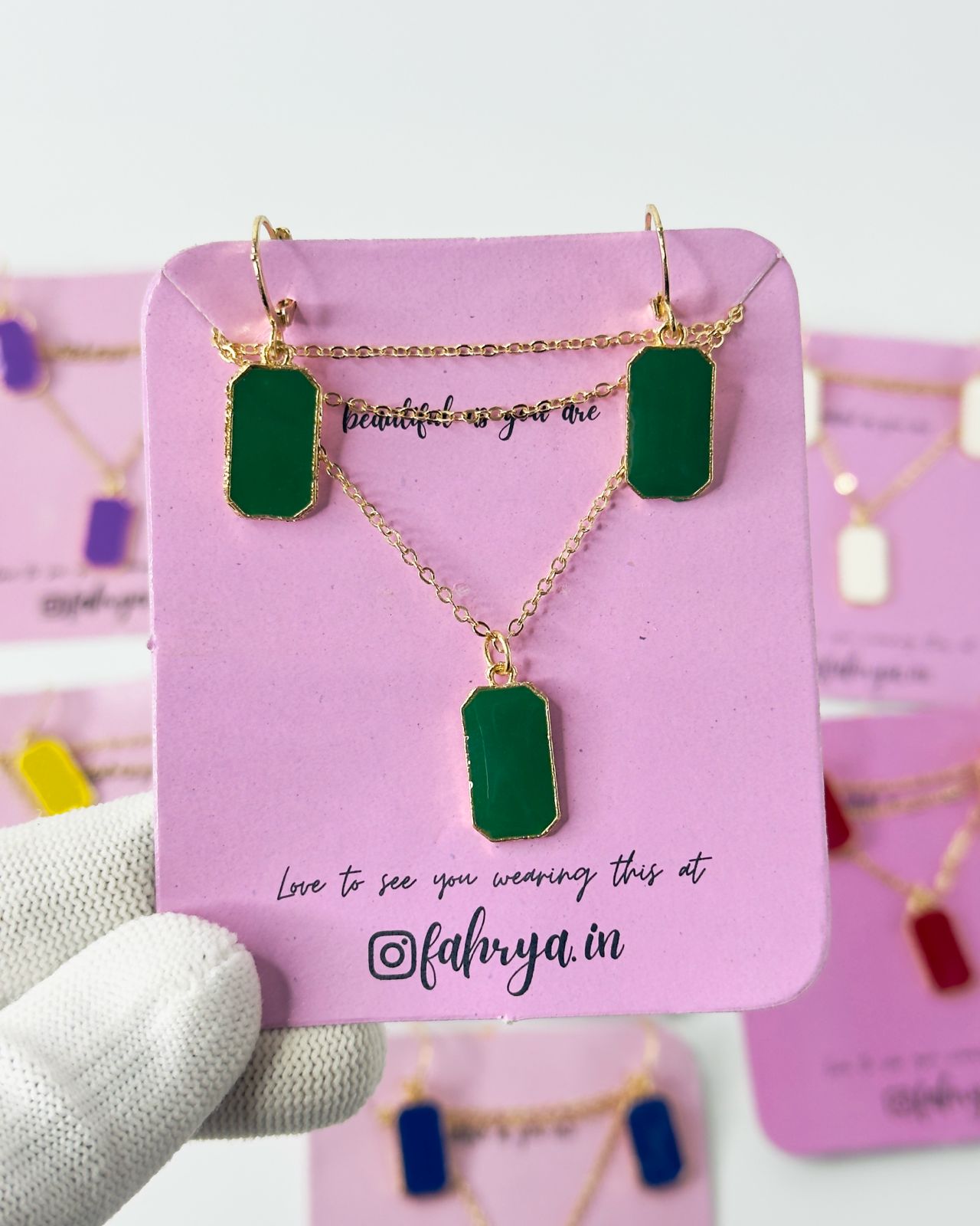 Bloc Pendant Set
