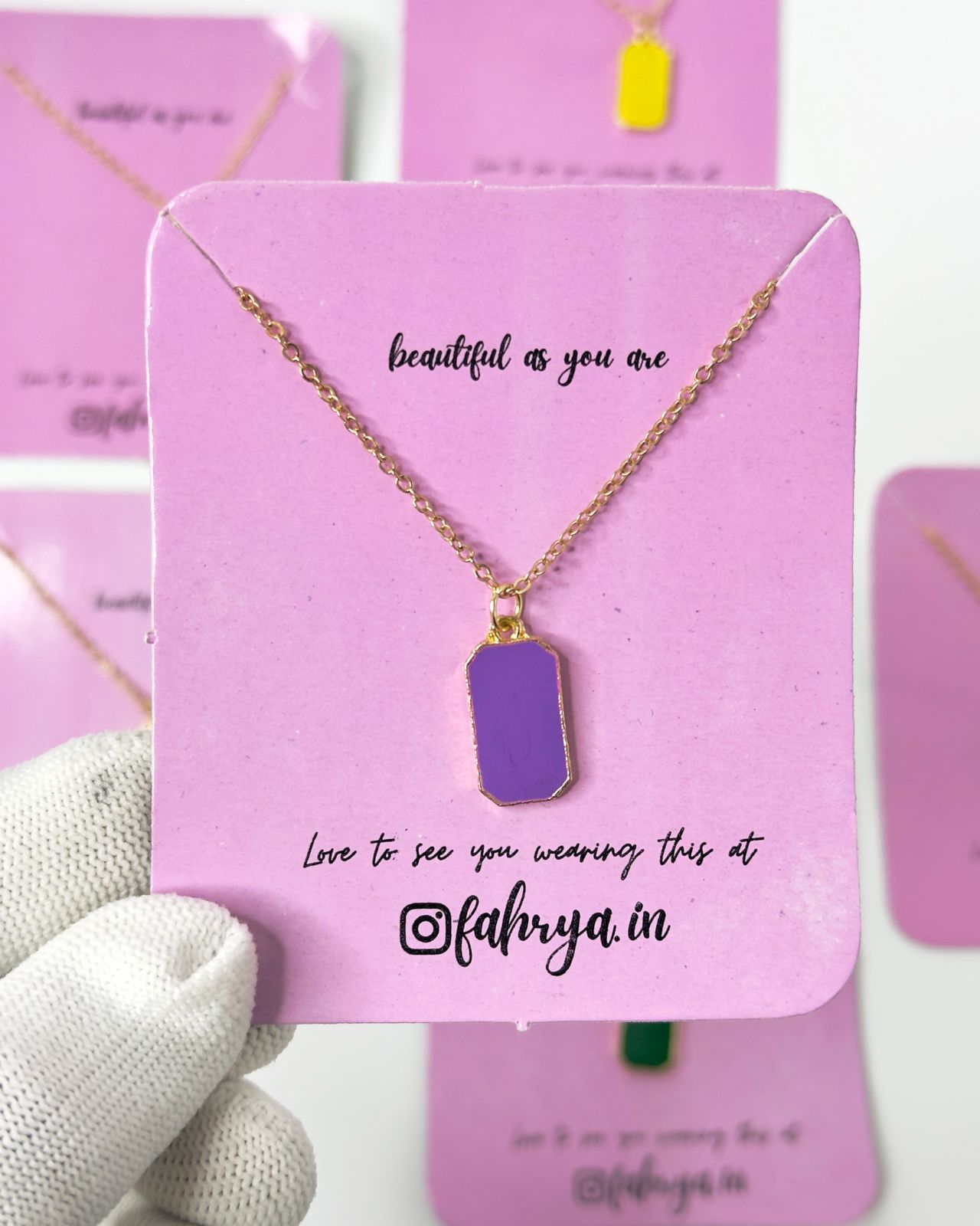 Bloc Pendant Necklace