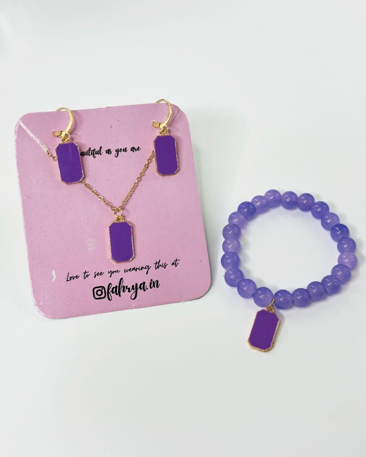 Bloc Pendnat Set & Bracelet