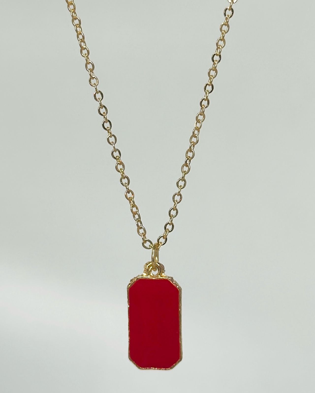 Bloc Pendant Necklace