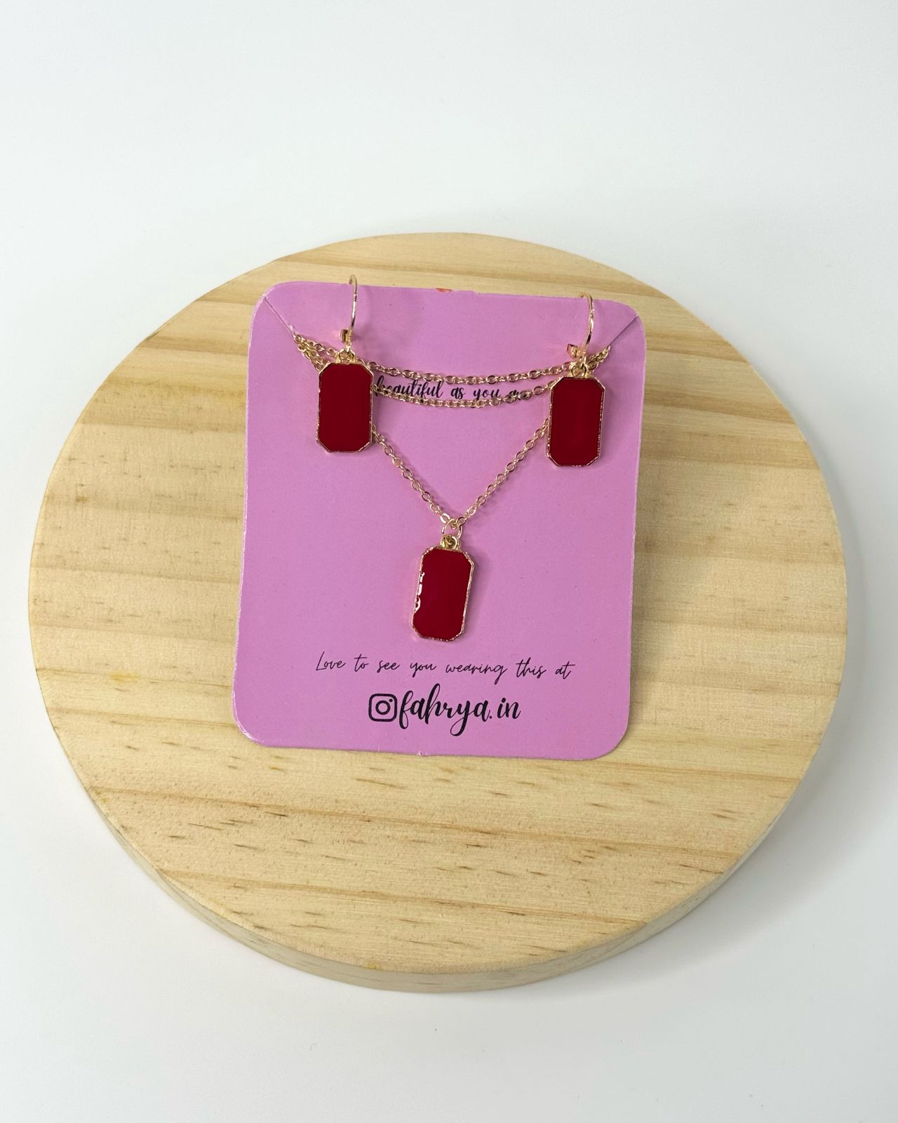 Bloc Pendant Set