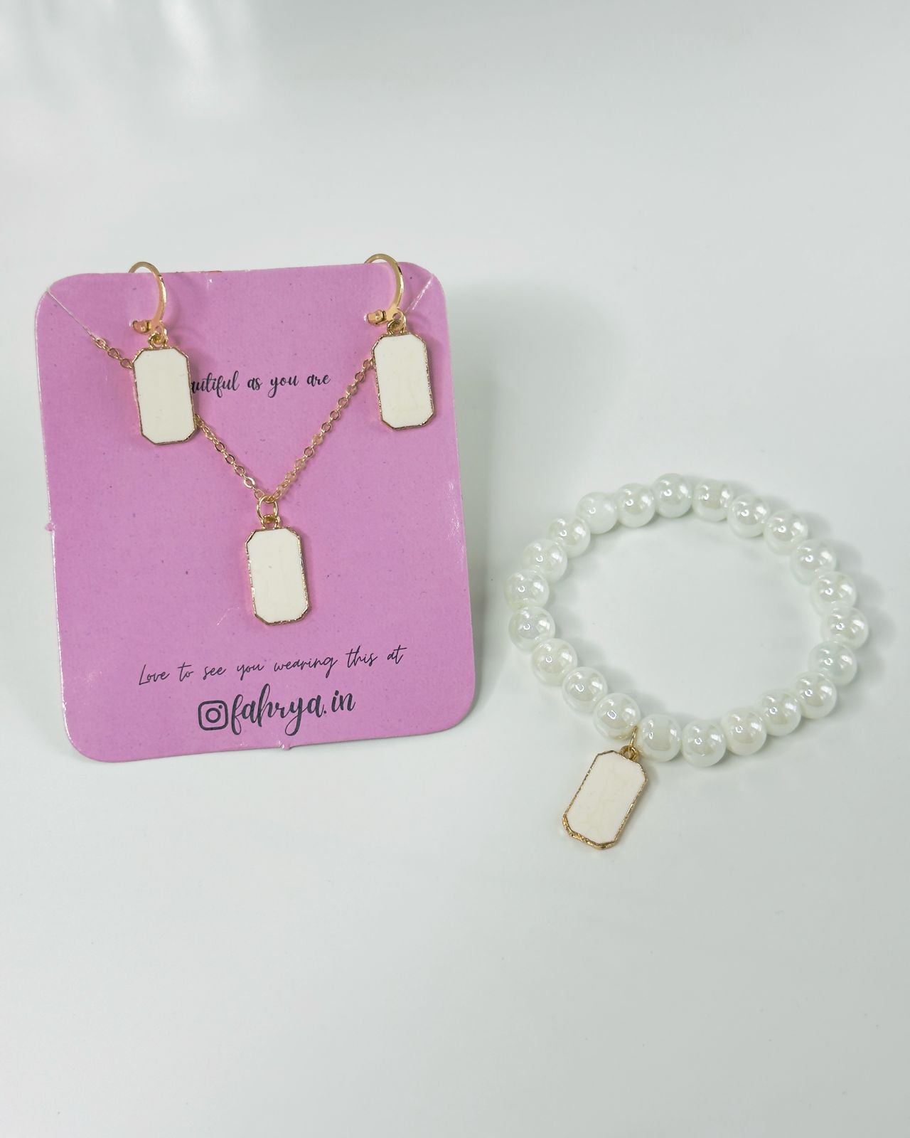 Bloc Pendnat Set & Bracelet