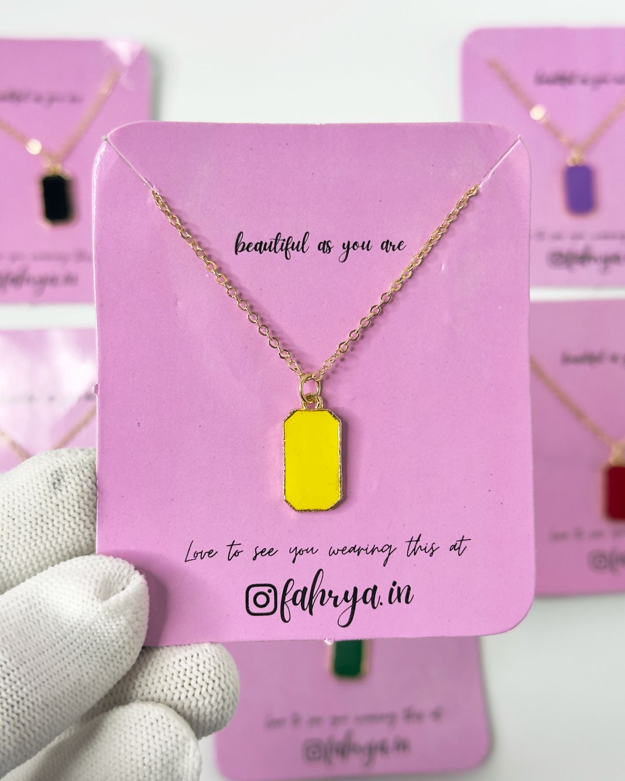 Bloc Pendant Necklace
