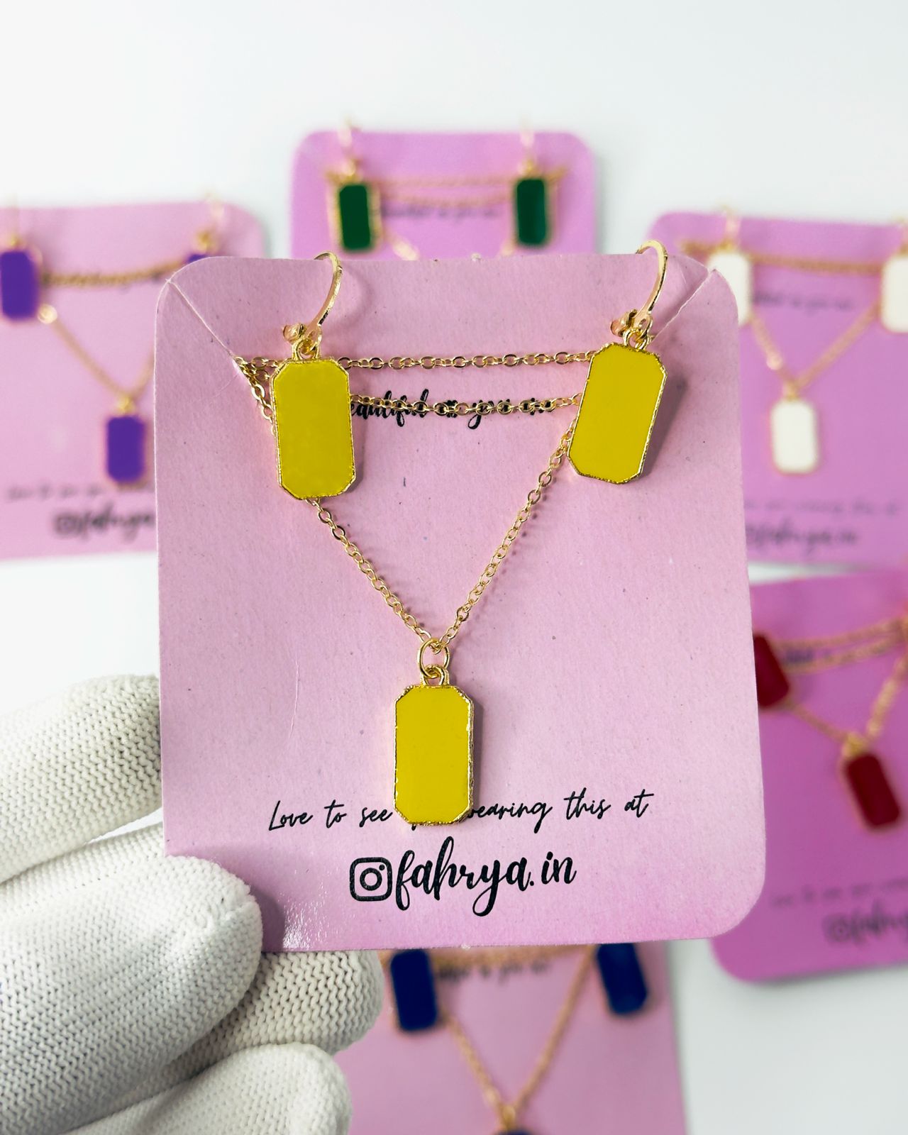 Bloc Pendant Set