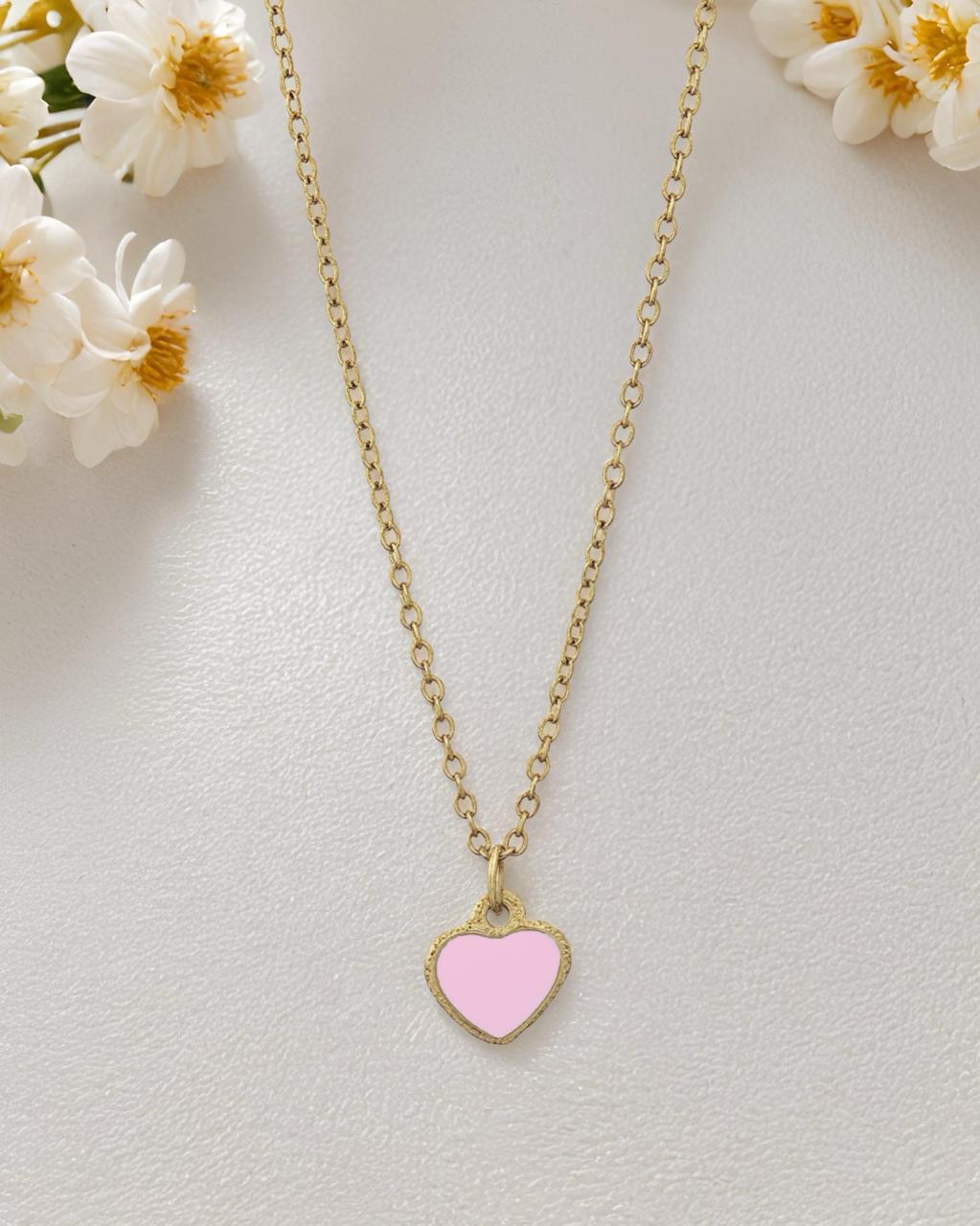 Mini Heart Chain Necklace