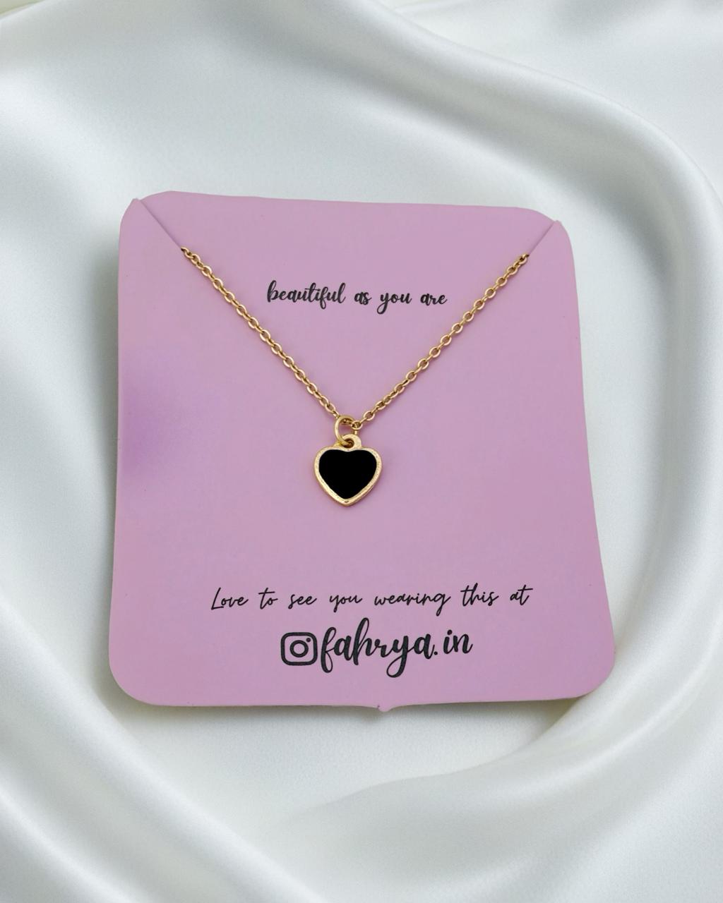 Mini Heart Chain Necklace