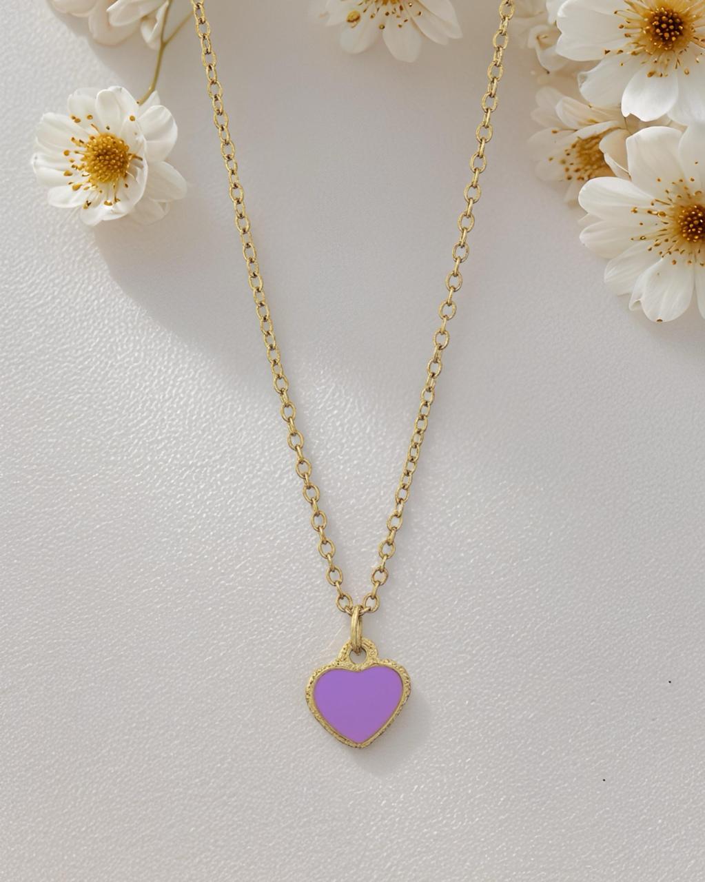 Mini Heart Chain Necklace