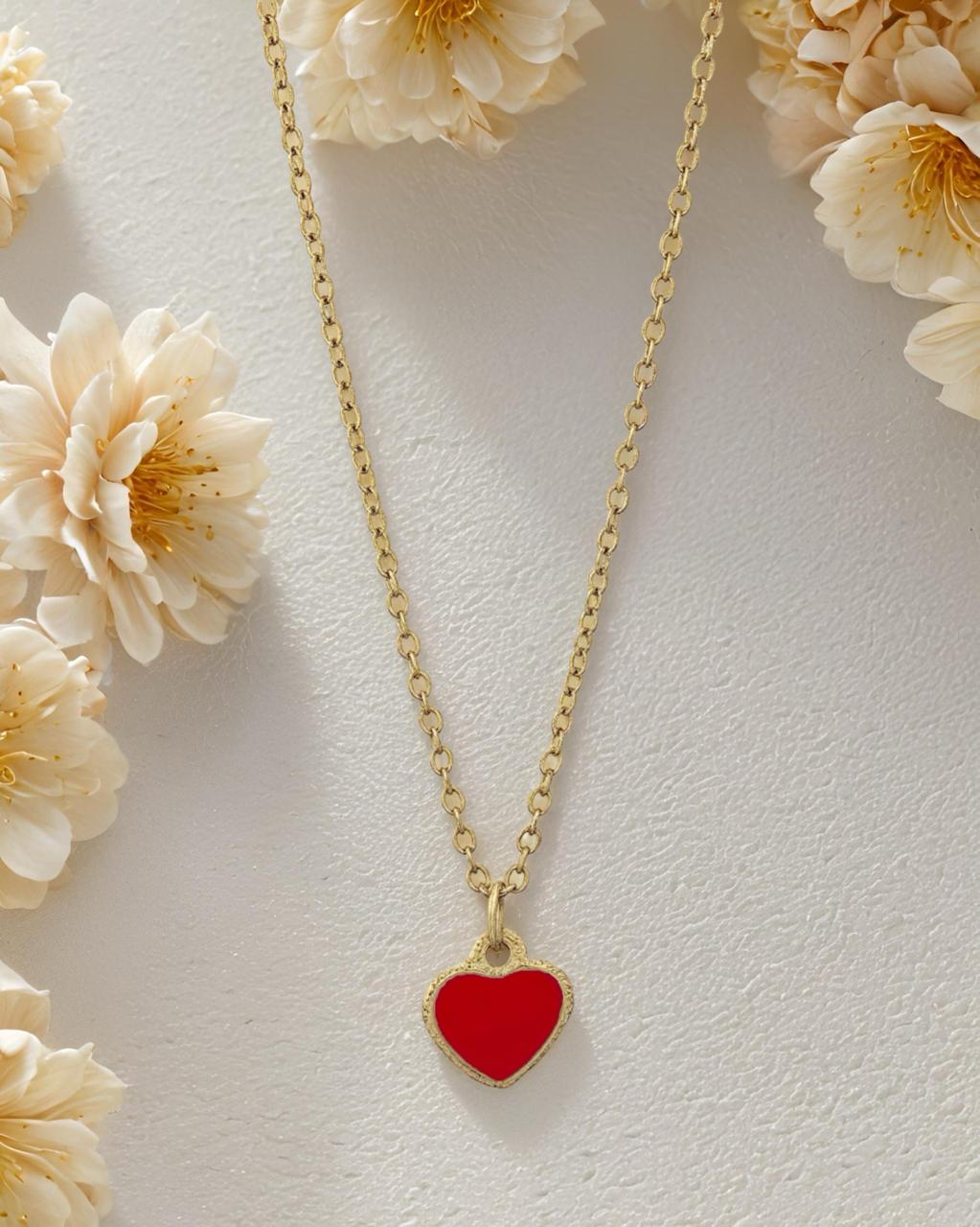 Mini Heart Chain Necklace