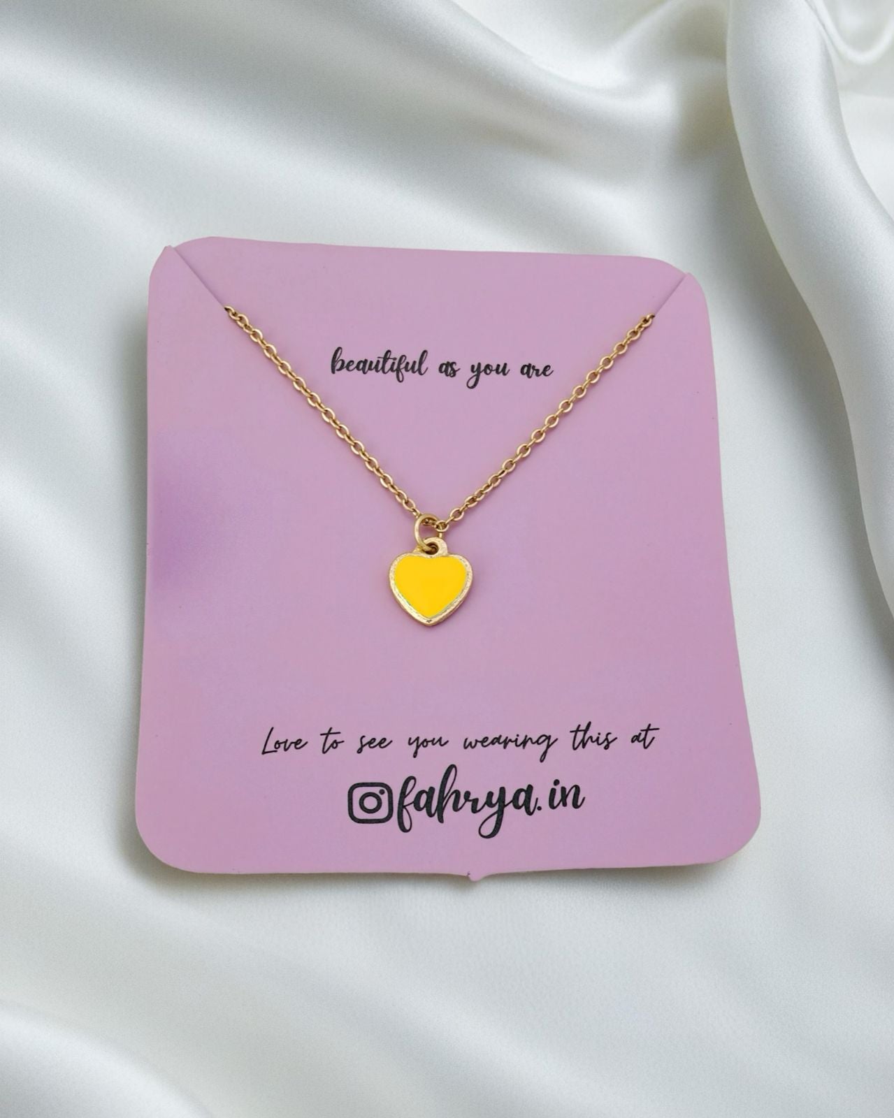 Mini Heart Chain Necklace