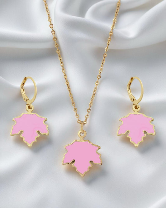 Leaf Set-Baby Pink